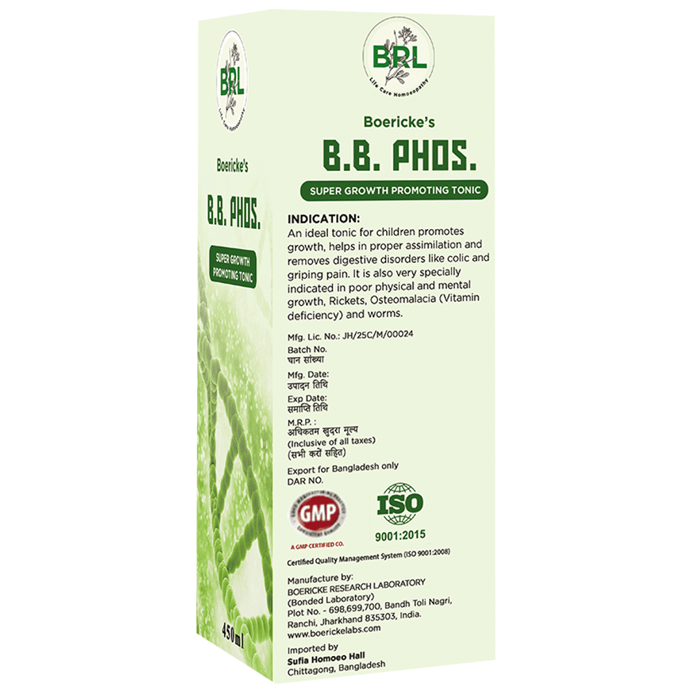BRL B.B. Phos Tonic bottle of 450 ml Tonic