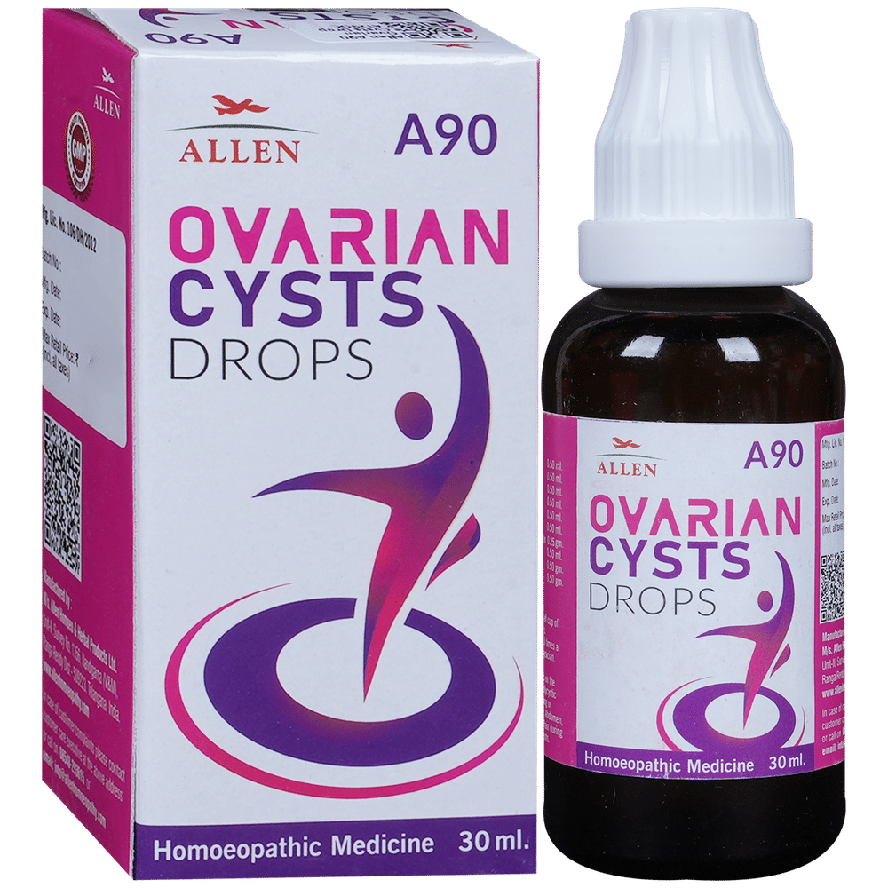 Allen A90 Ovarian Cysts Drop bottle of 30 ml Drop
