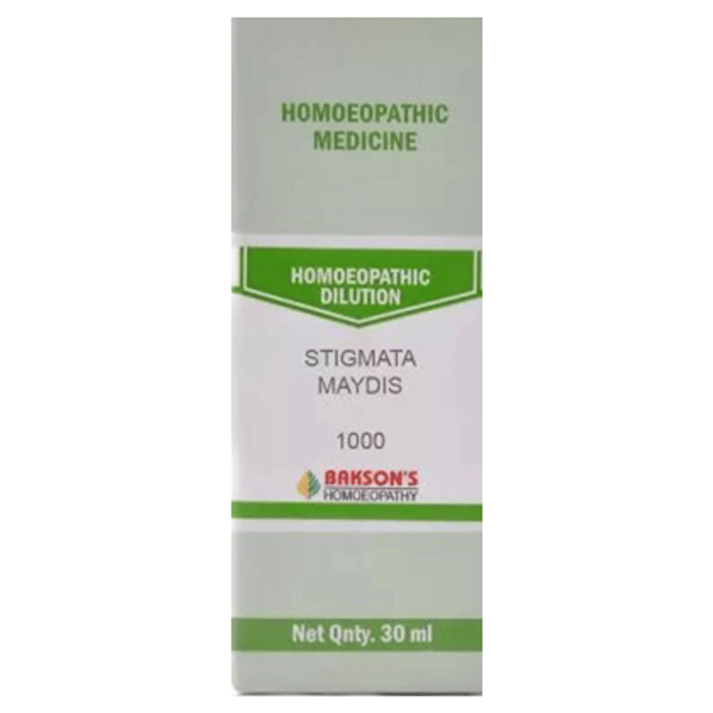 Bakson's Homeopathy Stigmata Maydis Dilution 1000 CH bottle of 30 ml Dilution