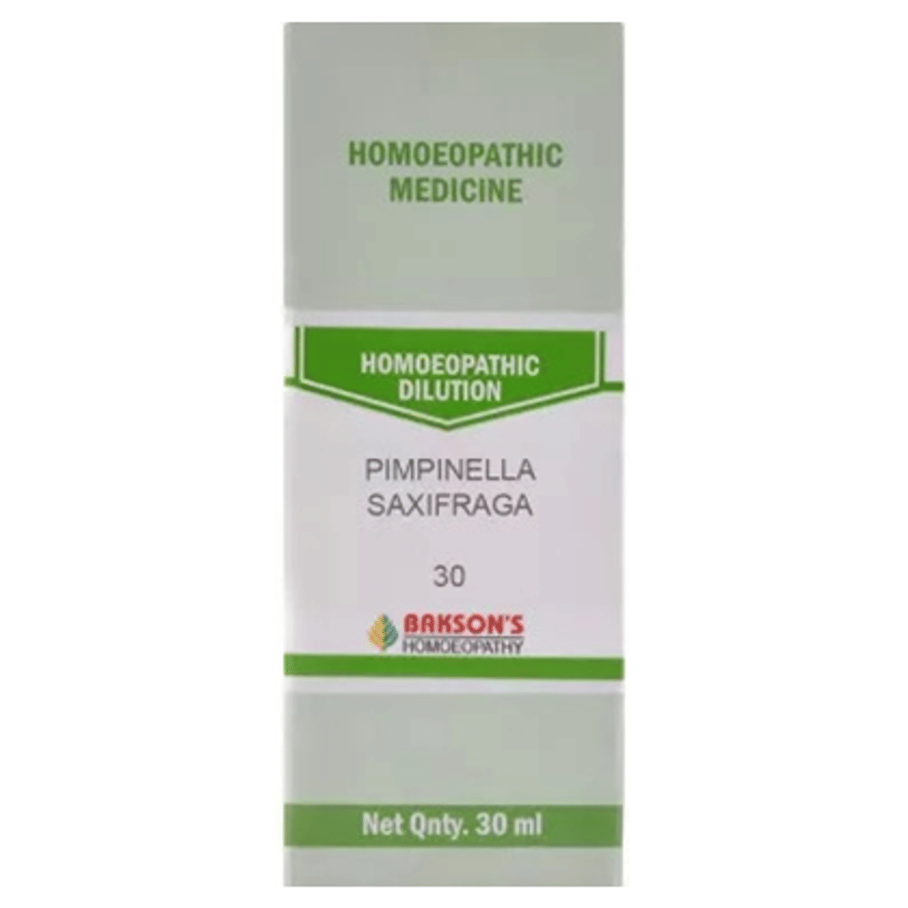 Bakson's Homeopathy Pimpinella Saxifraga Dilution 30 bottle of 30 ml Dilution