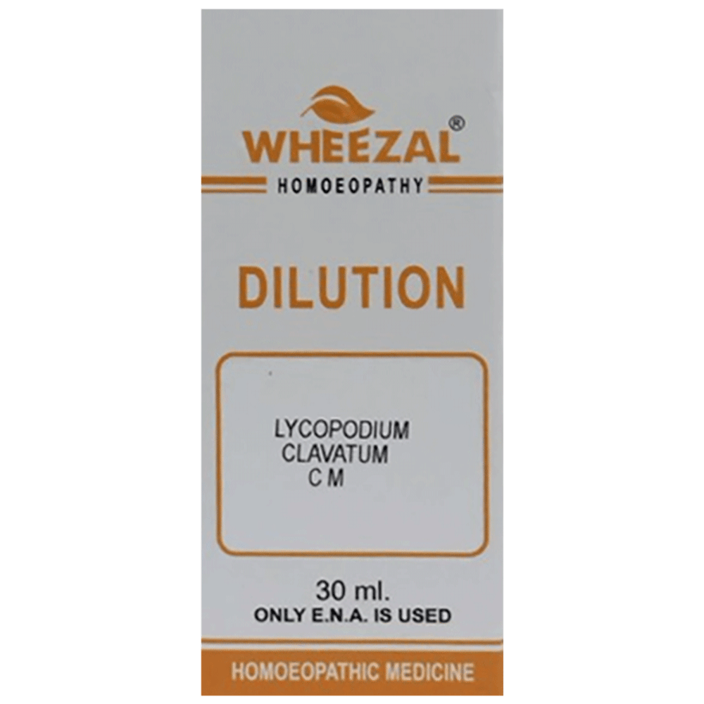Wheezal Lycopodium C. Dilution CM bottle of 30 ml Dilution