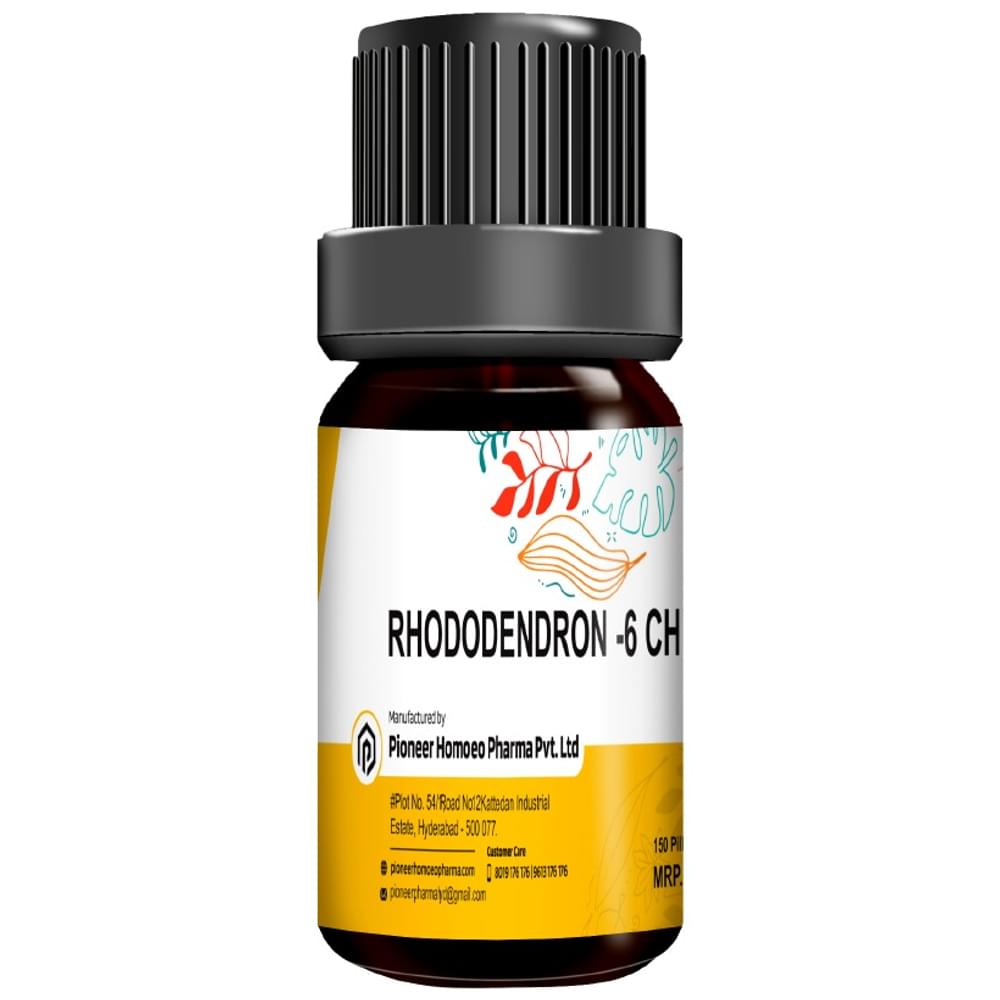 Pioneer Pharma Rhododendron Globules Pellets Multidose Pills 6 CH bottle of 150 tablets