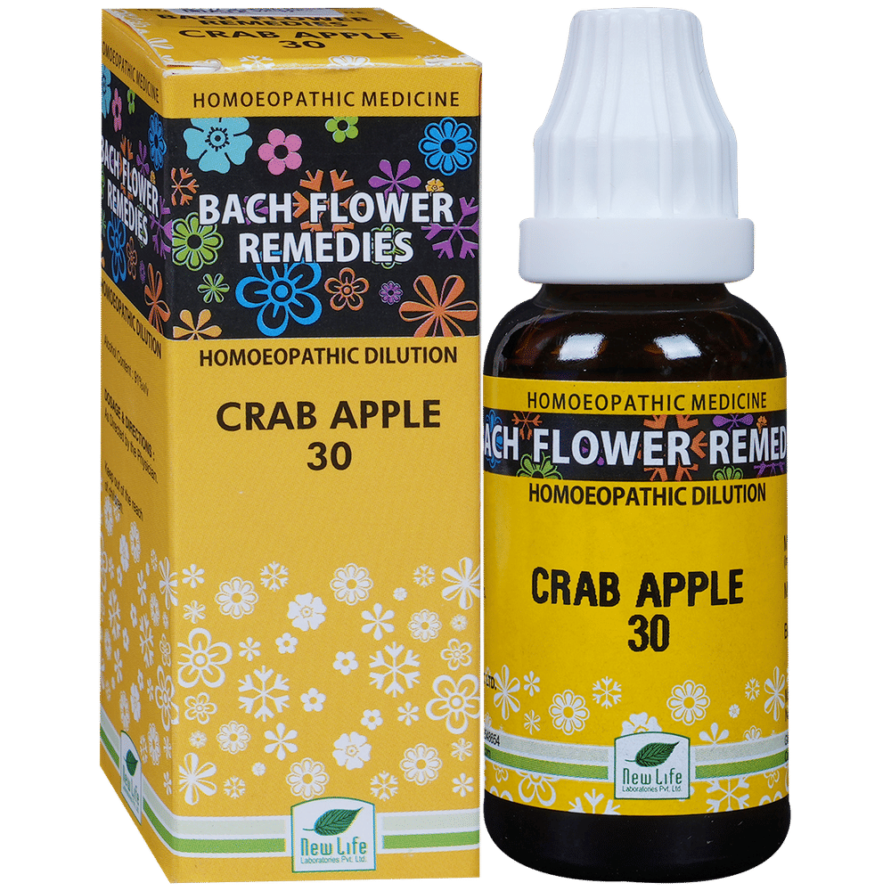 New Life Bach Flower Crab Apple 30 bottle of 30 ml Dilution