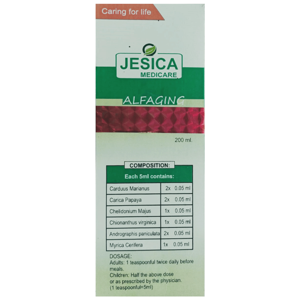 Jesica Alfaging bottle of 200 ml Liquid