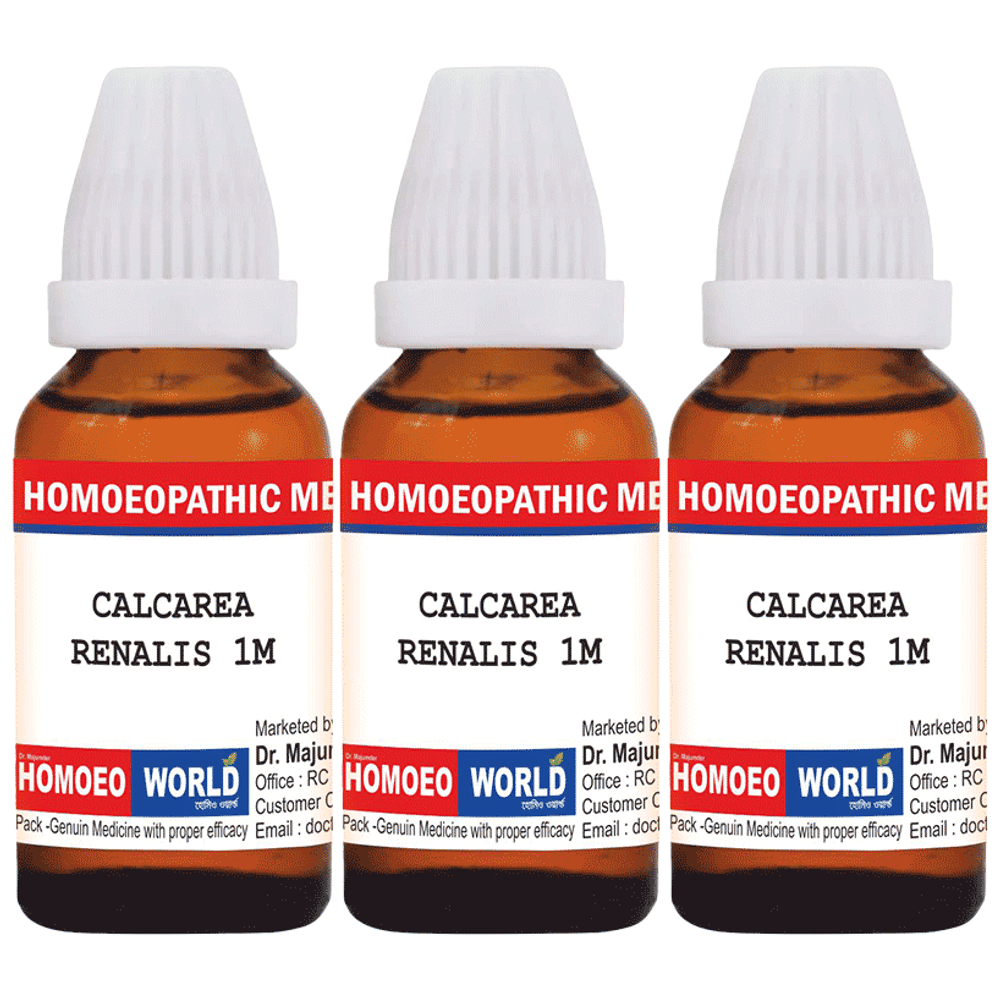 Dr. Majumder Homeo World Calcarea Renalis Dilution(30ml Each) 1M combo pack of 3 Packs
