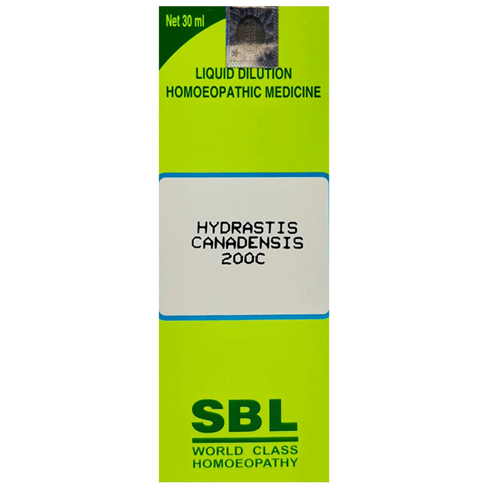 SBL Hydrastis Canadensis Dilution 200 CH bottle of 30 ml Dilution