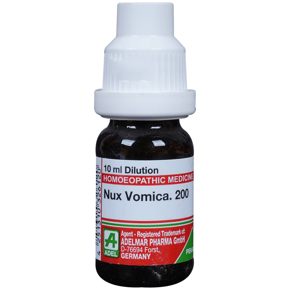 ADEL Nux Vomica Dilution 200 bottle of 10 ml Dilution