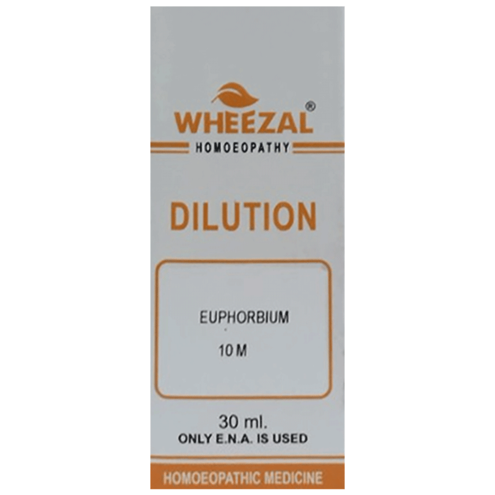 Wheezal Euphorbium Dilution 10M bottle of 30 ml Dilution