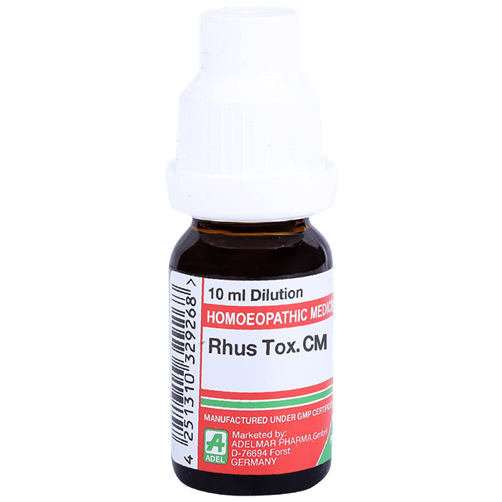 ADEL Rhus Tox Dilution CM bottle of 10 ml Dilution ADEL Rhus Tox Dilution CM bottle of 10 ml Dilution