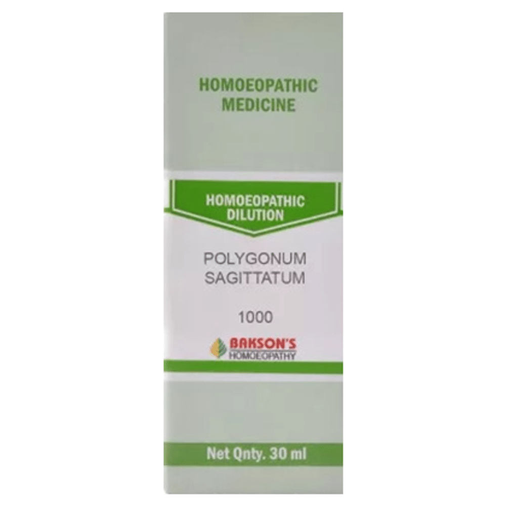 Bakson's Homeopathy Polygonum Sagittatum Dilution 1000 CH bottle of 30 ml Dilution