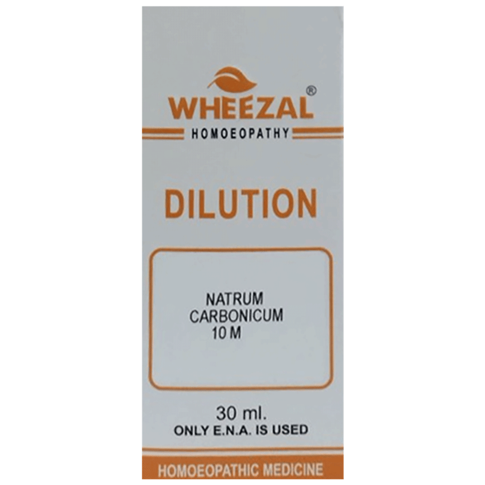 Wheezal Natrum Carbonicum Dilution 10M bottle of 30 ml Dilution