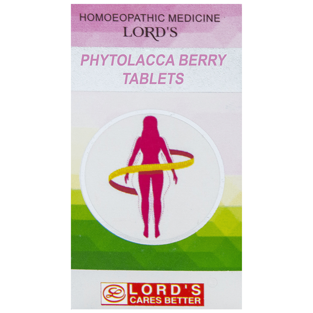 Lord's Phytolacca Berry Tablet bottle of 25 gm Tablet
