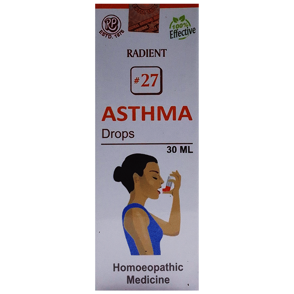 Radient 27 Asthma Oral Drops bottle of 30 ml Oral Drops