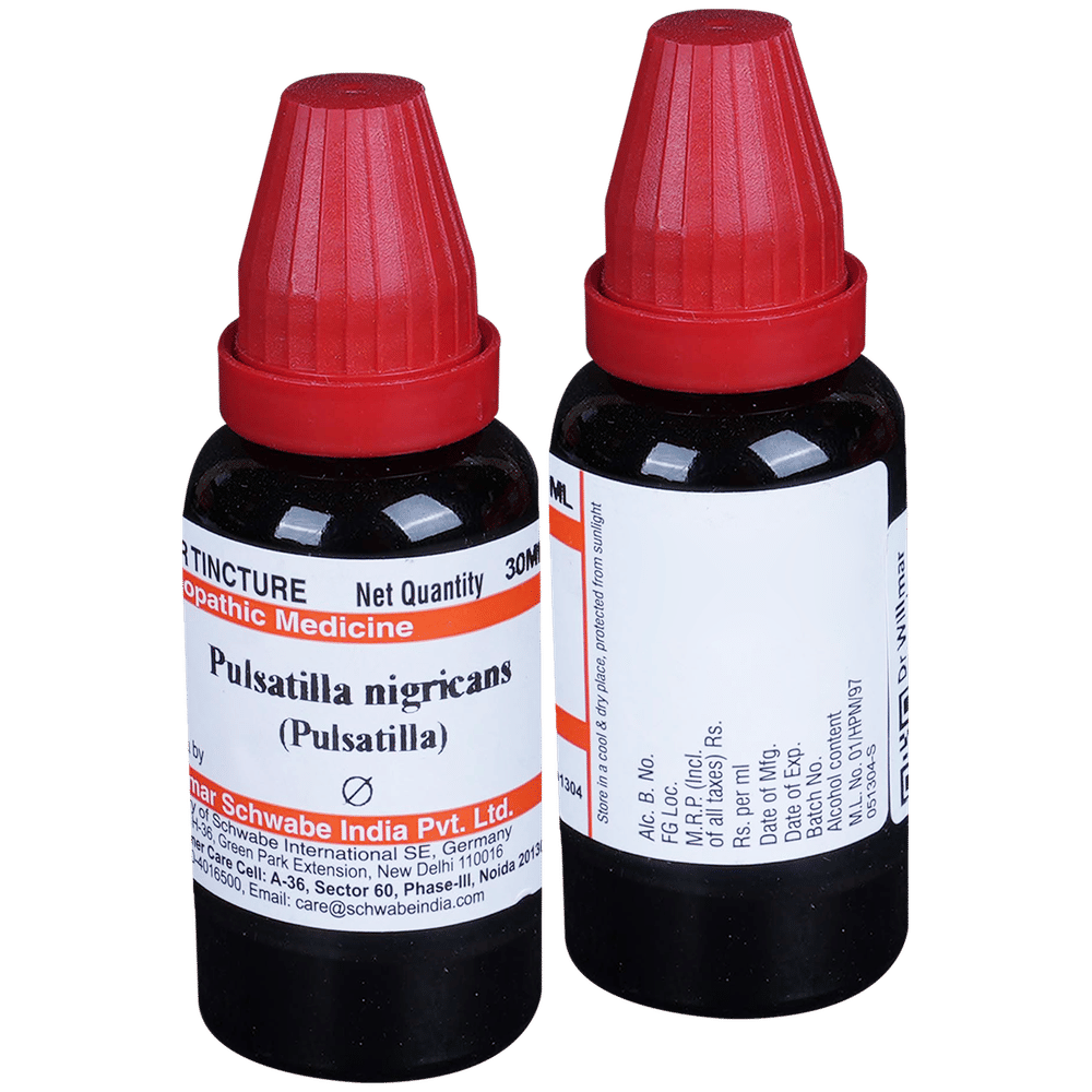 Dr Willmar Schwabe India Pulsatilla Nigricans Mother Tincture Q bottle of 30 ml Mother Tincture