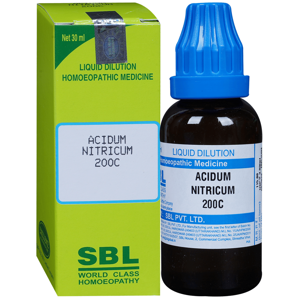 SBL Acid Nitricum Dilution 200 CH bottle of 30 ml Dilution