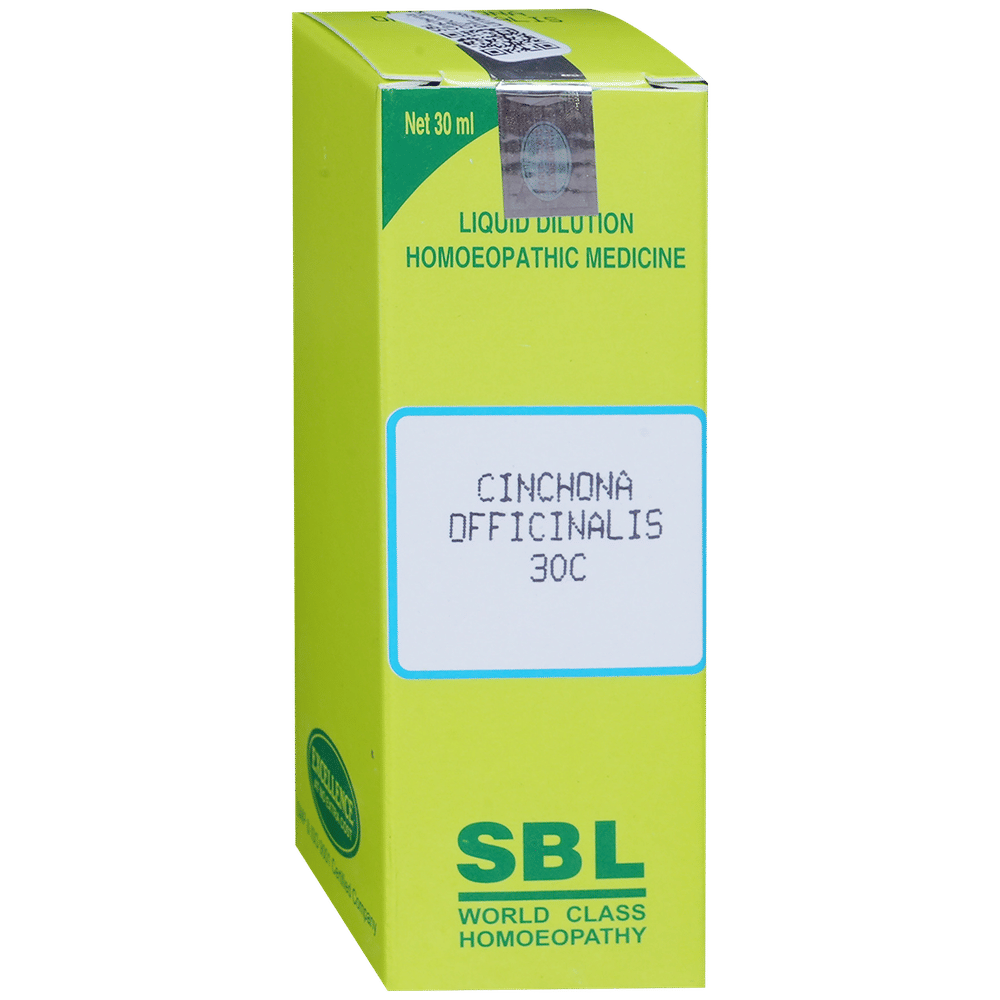 SBL Cinchona Officinalis Dilution 30 CH bottle of 30 ml Dilution SBL Cinchona Officinalis Dilution 30 CH bottle of 30 ml Dilution