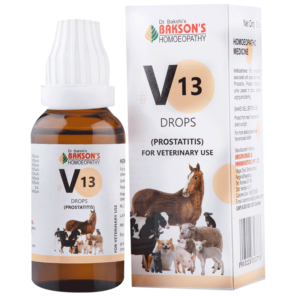 Bakson's Homeopathy V16 Vertigo Drop for Veterinary Use bottle of 30 ml Drop