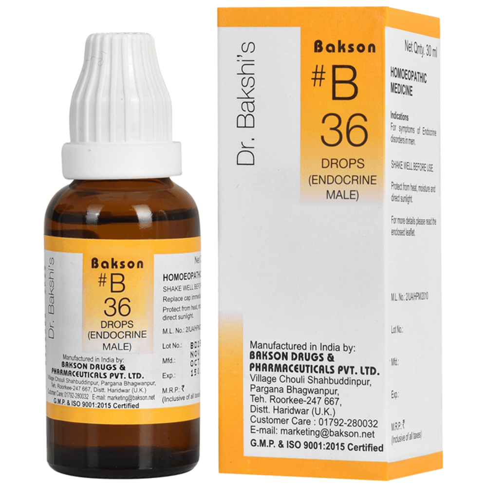 Bakson B36 Endocrine Male Drop bottle of 30 ml Drop