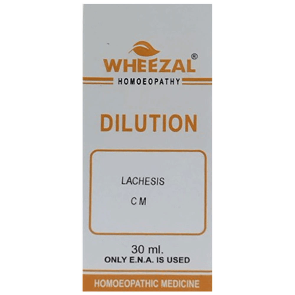 Wheezal Lachesis Dilution CM bottle of 30 ml Dilution