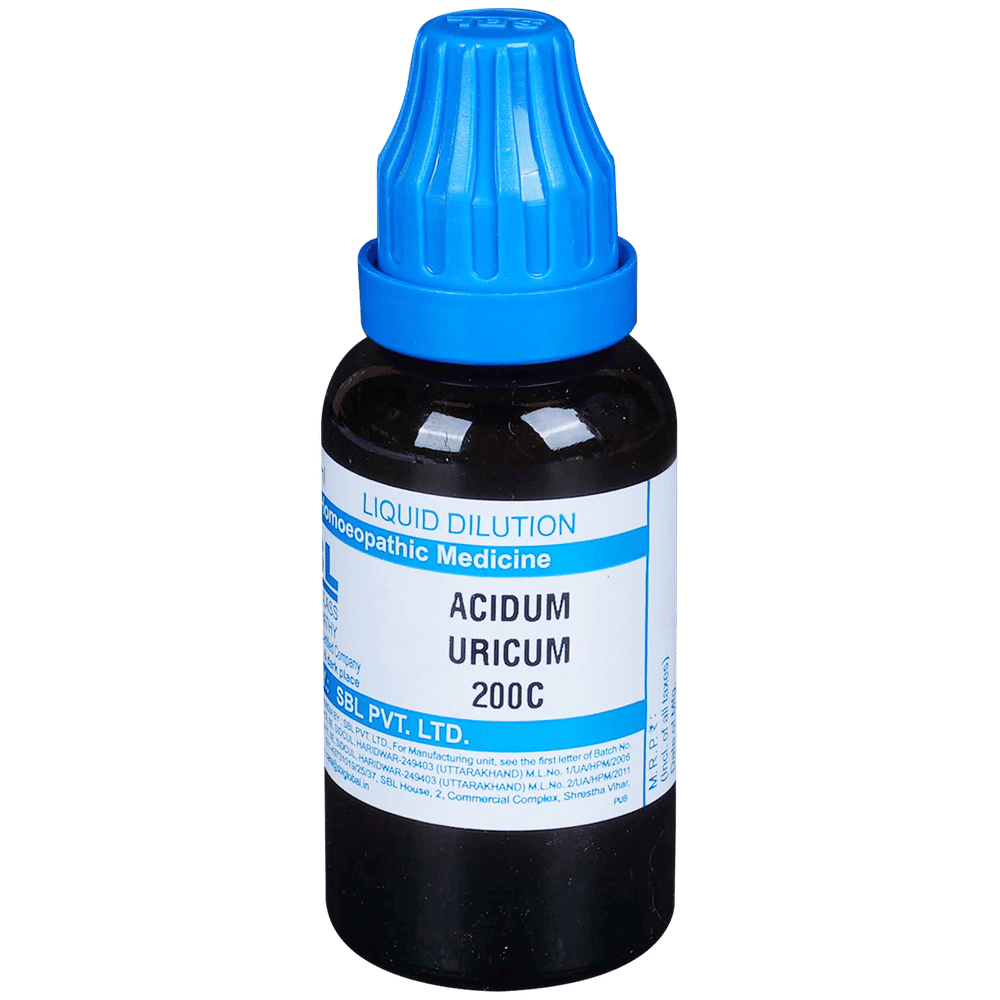 SBL Acidium Uricum Dilution 200 CH bottle of 30 ml Dilution SBL Acidium Uricum Dilution 200 CH bottle of 30 ml Dilution