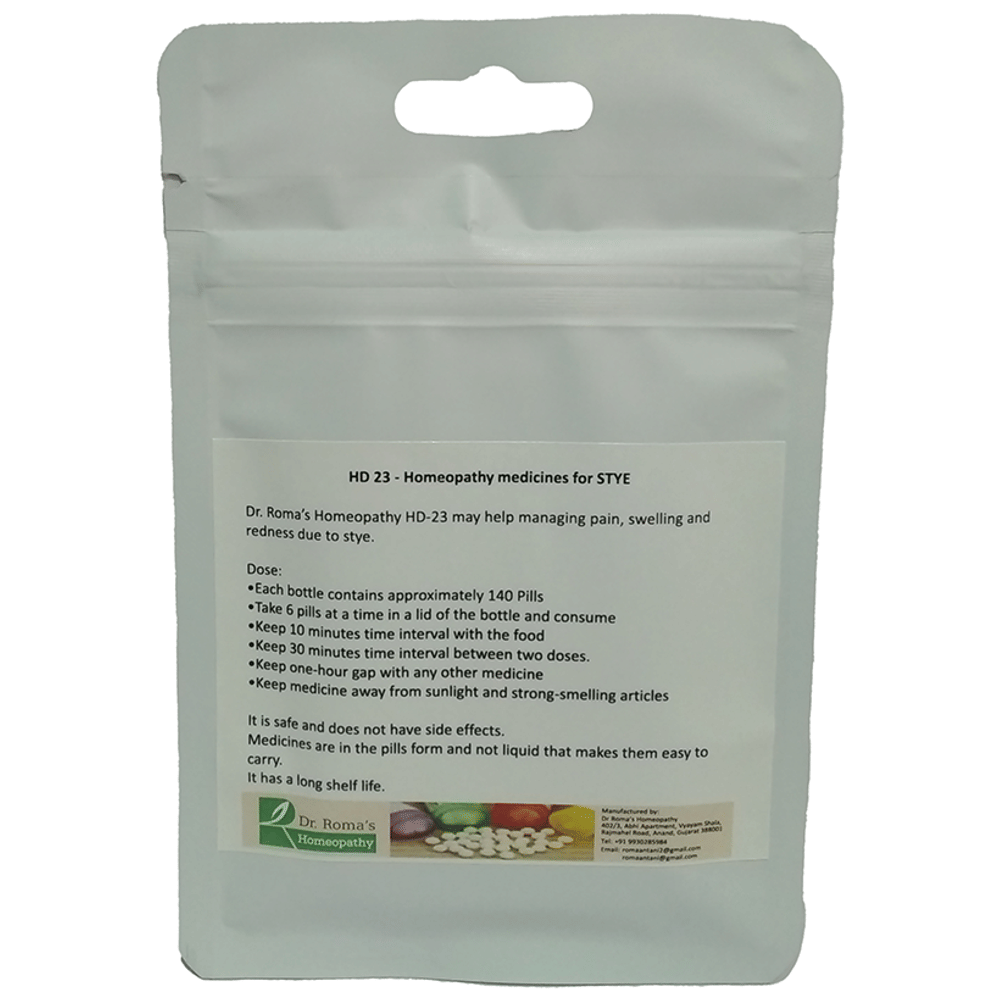 Dr. Romas Homeopathy HD-23 Stye, 2 Bottles of 2 Dram packet of 2 bottles
