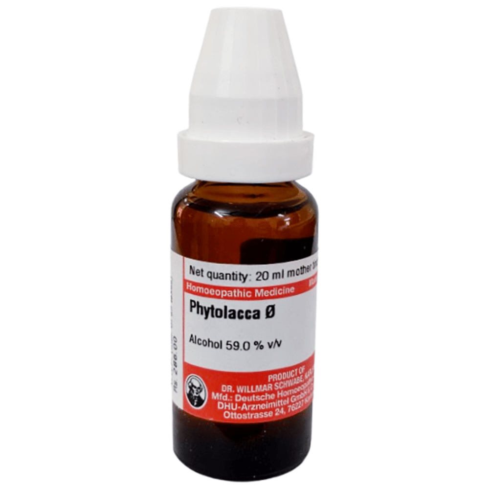 Dr Willmar Schwabe Germany Phytolacca Mother Tincture Q bottle of 20 ml Mother Tincture Dr Willmar Schwabe Germany Phytolacca Mother Tincture Q bottle of 20 ml Mother Tincture