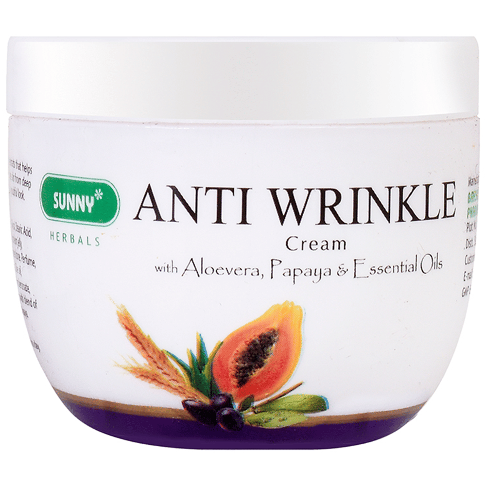 Sunny Herbals Anti Wrinkle Cream jar of 50 gm Cream
