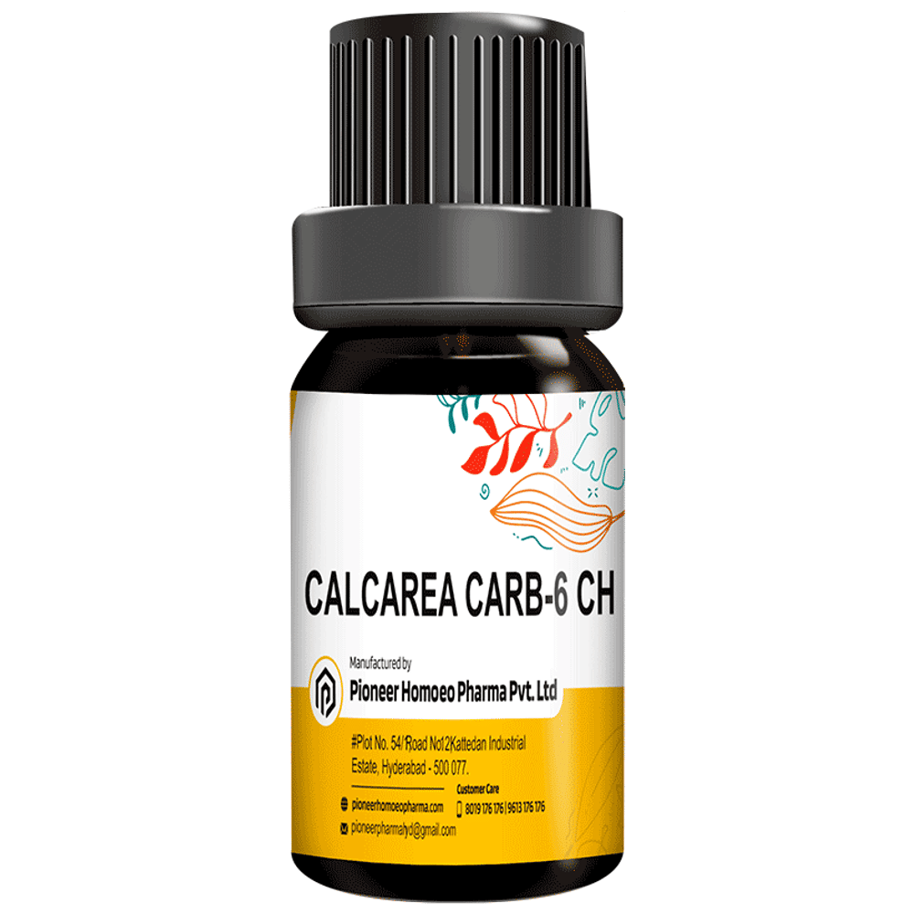 Pioneer Pharma Calcarea Carb Globules Pellets Multidose Pills 6 CH bottle of 150 tablets