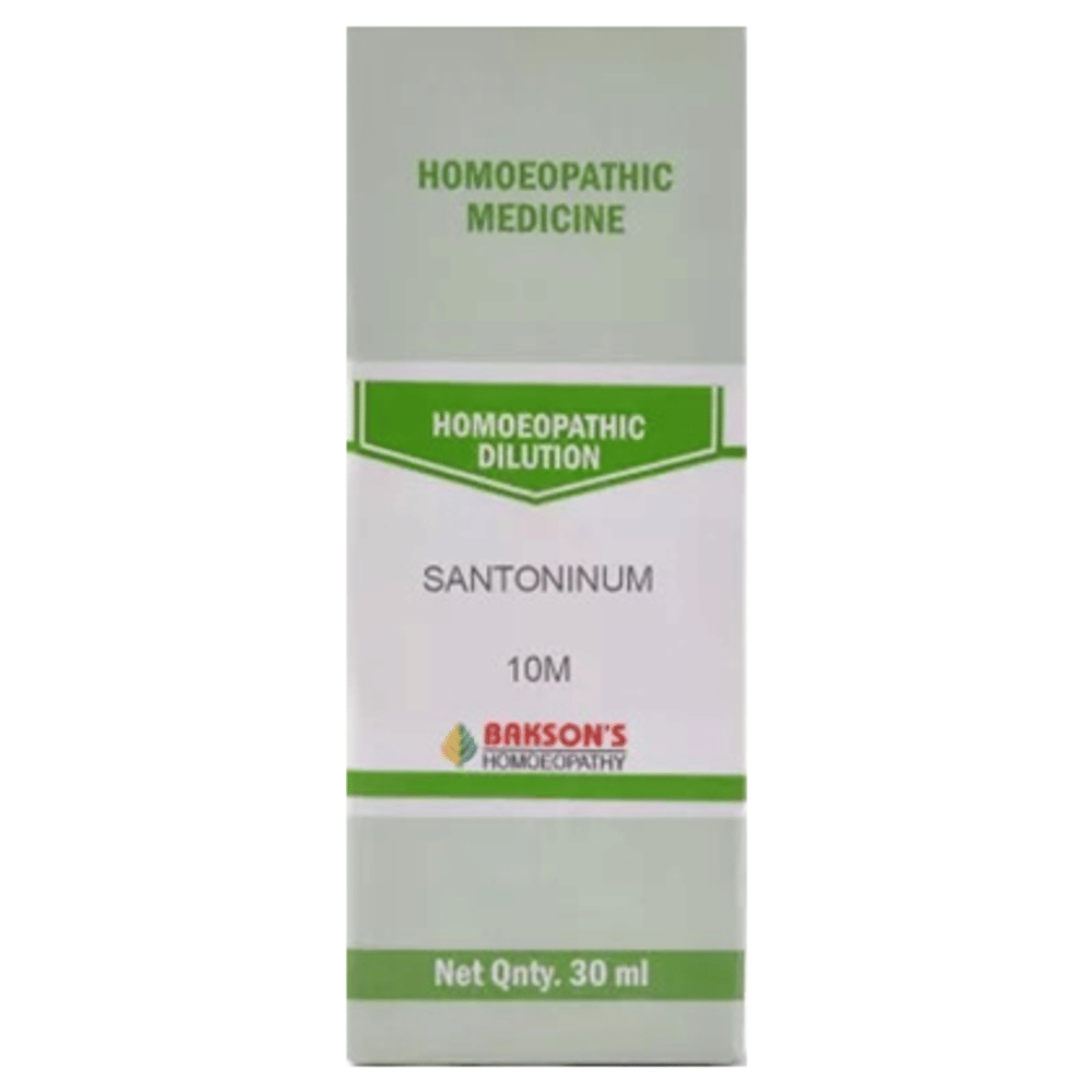Bakson's Homeopathy Santoninum Dilution 10M bottle of 30 ml Dilution