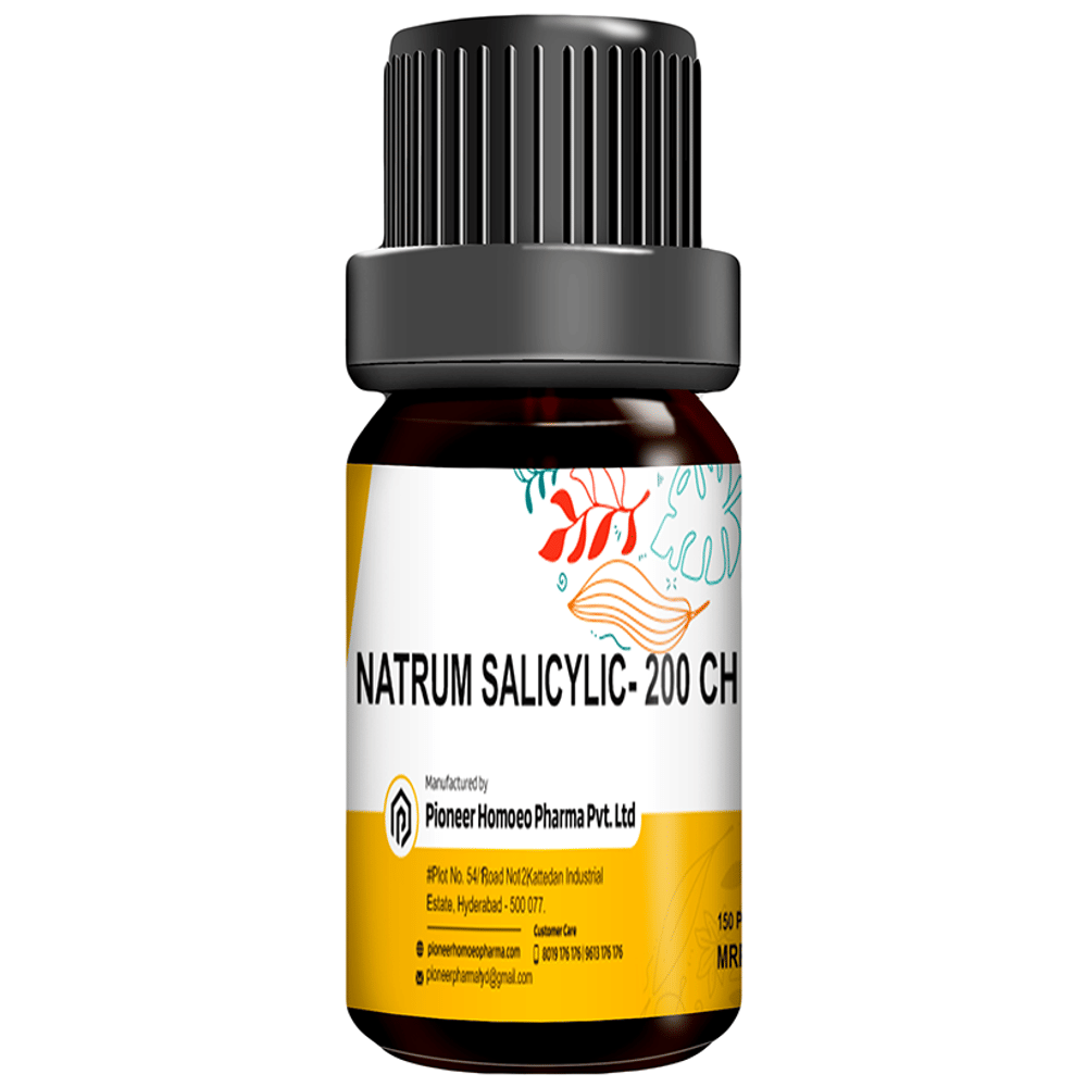 Pioneer Pharma Natrum Salicylicum Globules Pellets Multidose Pills 200 CH bottle of 150 tablets