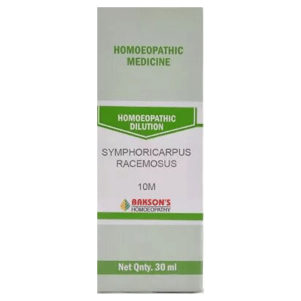 Bakson's Homeopathy Symphoricarpus Racemosus Dilution 10M bottle of 30 ml Dilution