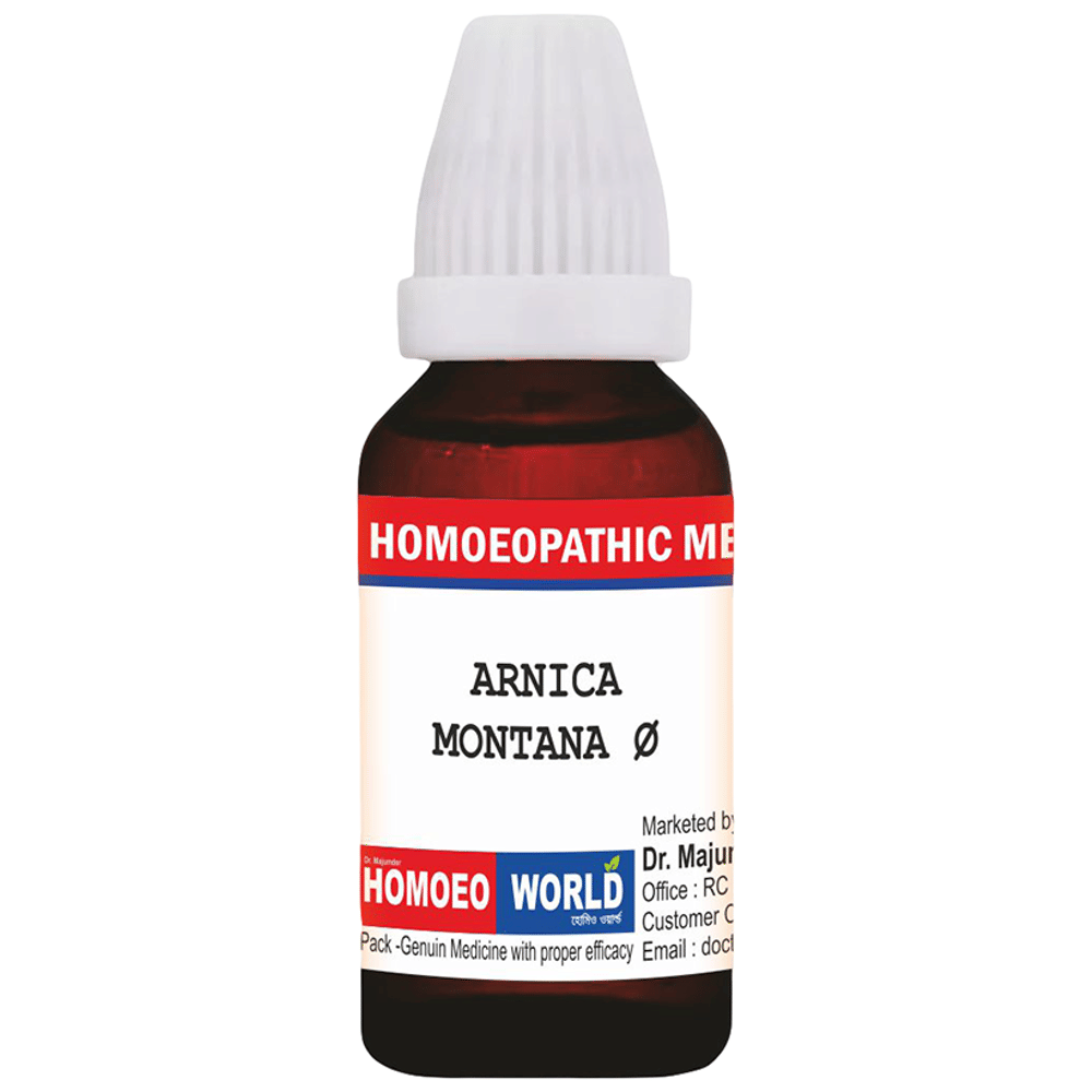Dr. Majumder Homeo World Arnica Montana Q Mother Tincher(30ml Each) combo pack of 4 bottles