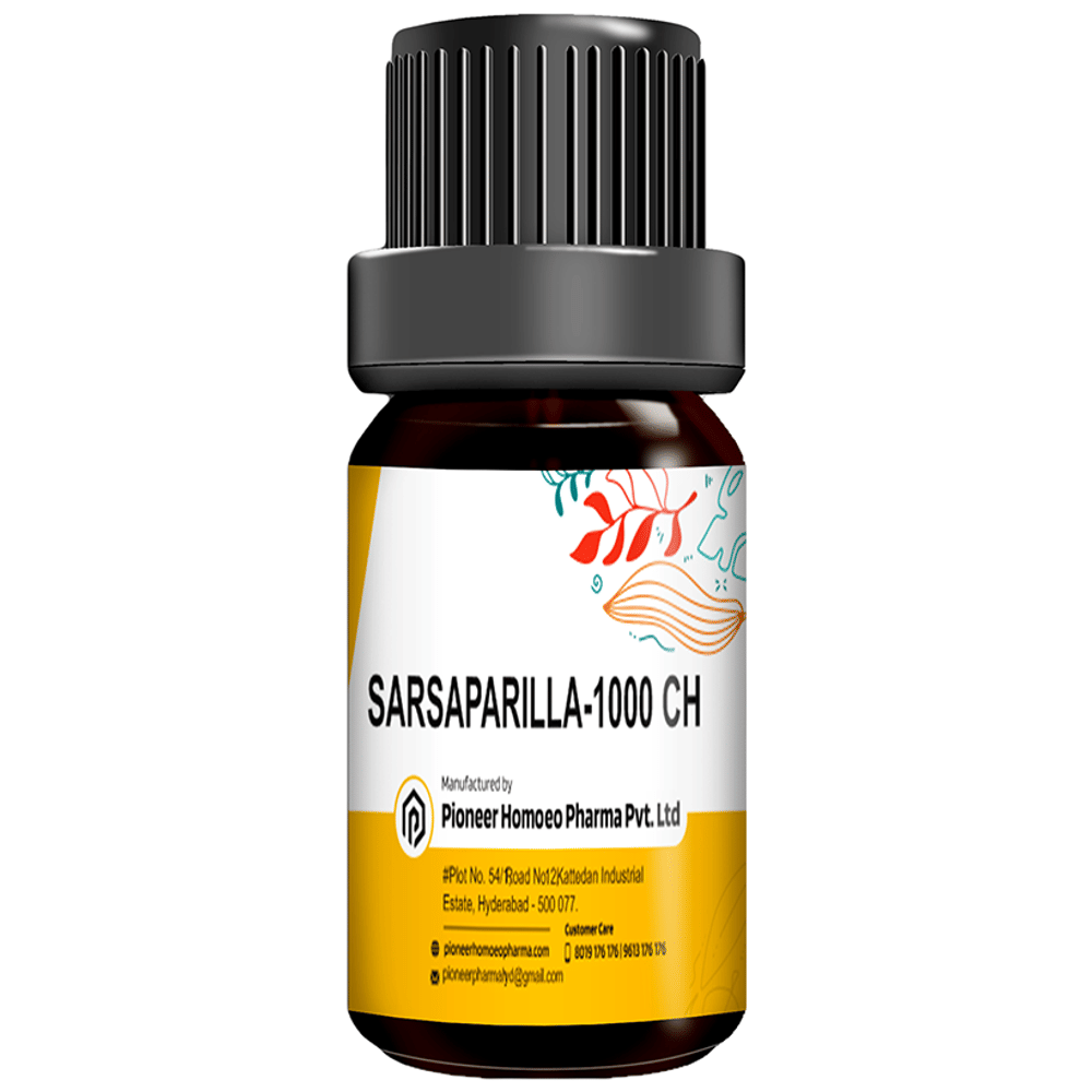 Pioneer Pharma Sarsaparilla Globules Pellets Multidose Pills 1000 CH bottle of 150 tablets