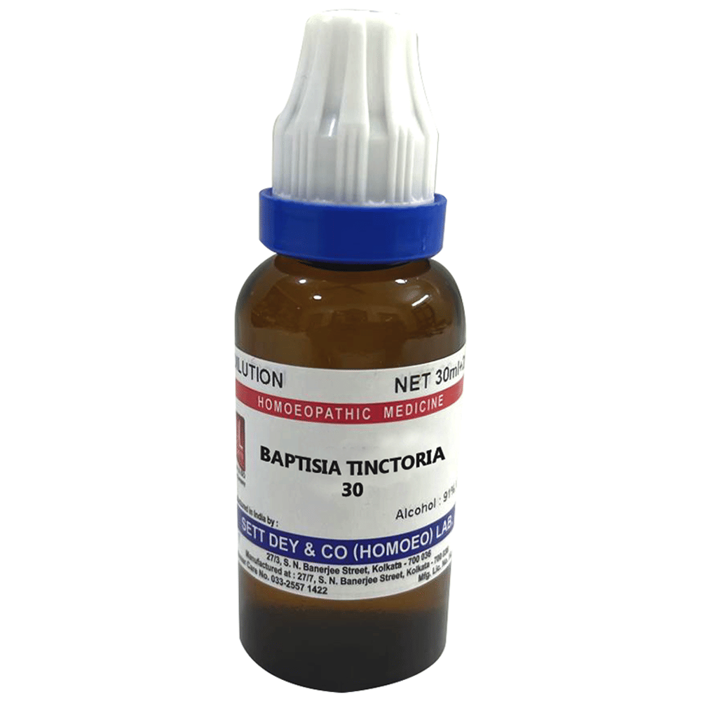 Sett Dey Baptisia Tinctoria Dilution 30 bottle of 30 ml Dilution