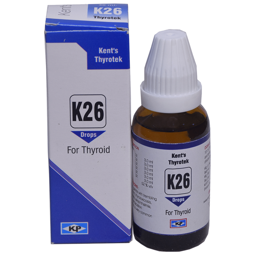 Kent's K26 Thyroid Oral Drops bottle of 30 ml Oral Drops