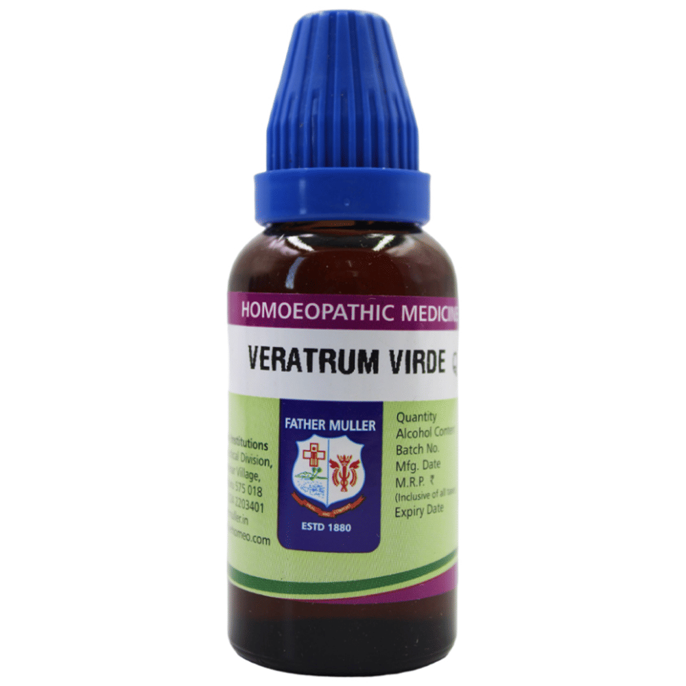 Father Muller Veratrum Virde Drop Q bottle of 30 ml Oral Drops