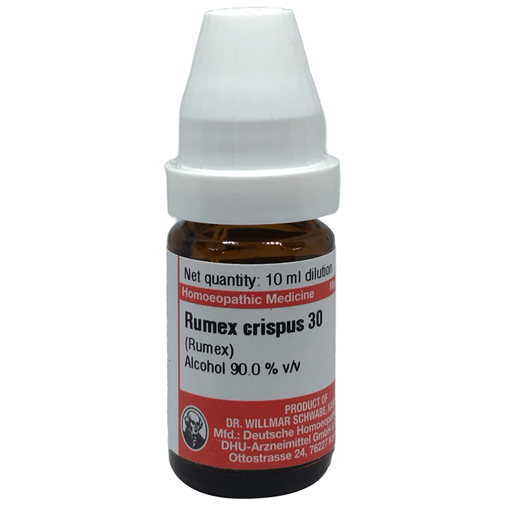 Dr Willmar Schwabe Germany Rumex Crispus Dilution 30 bottle of 10 ml Dilution