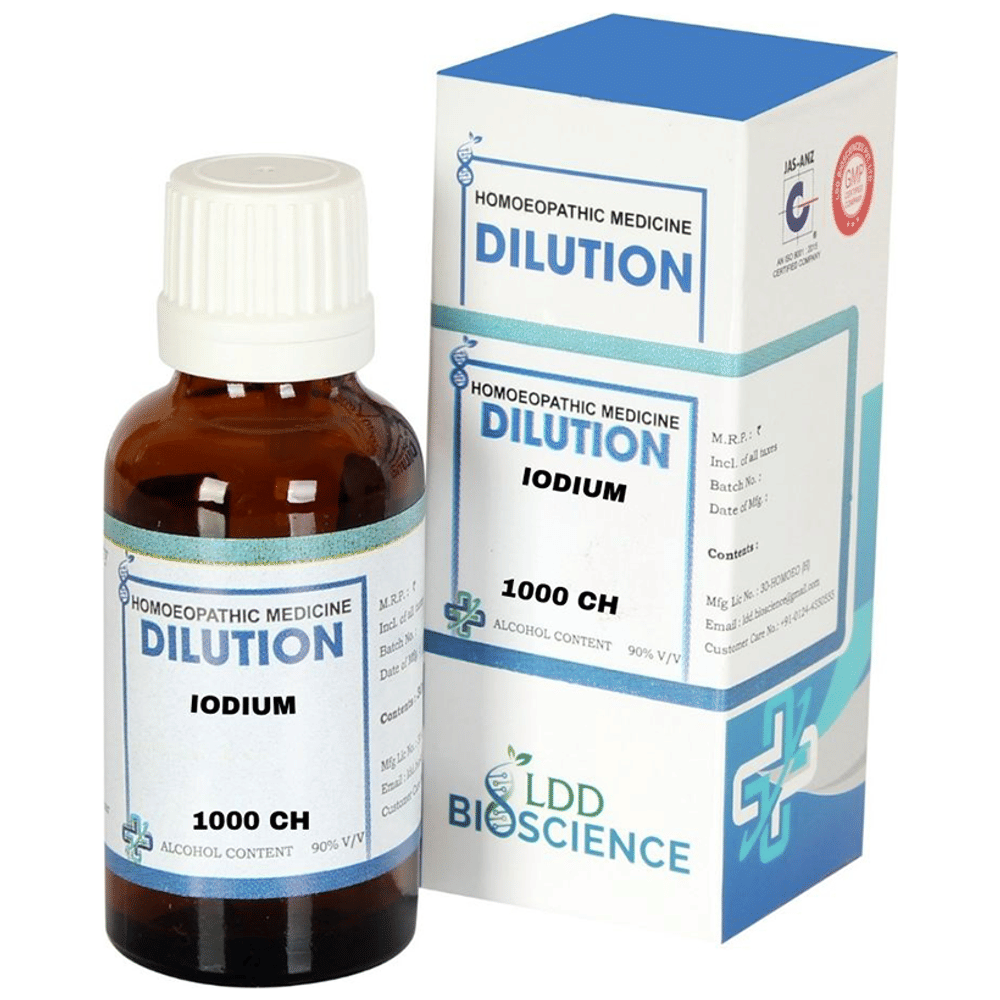 LDD Bioscience Iodium Dilution 1000 CH bottle of 30 ml Dilution