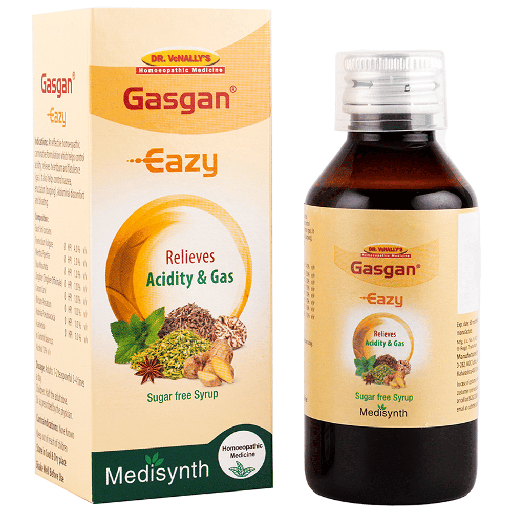 Medisynth Gasgan Eazy Syrup Sugar Free bottle of 450 ml Syrup