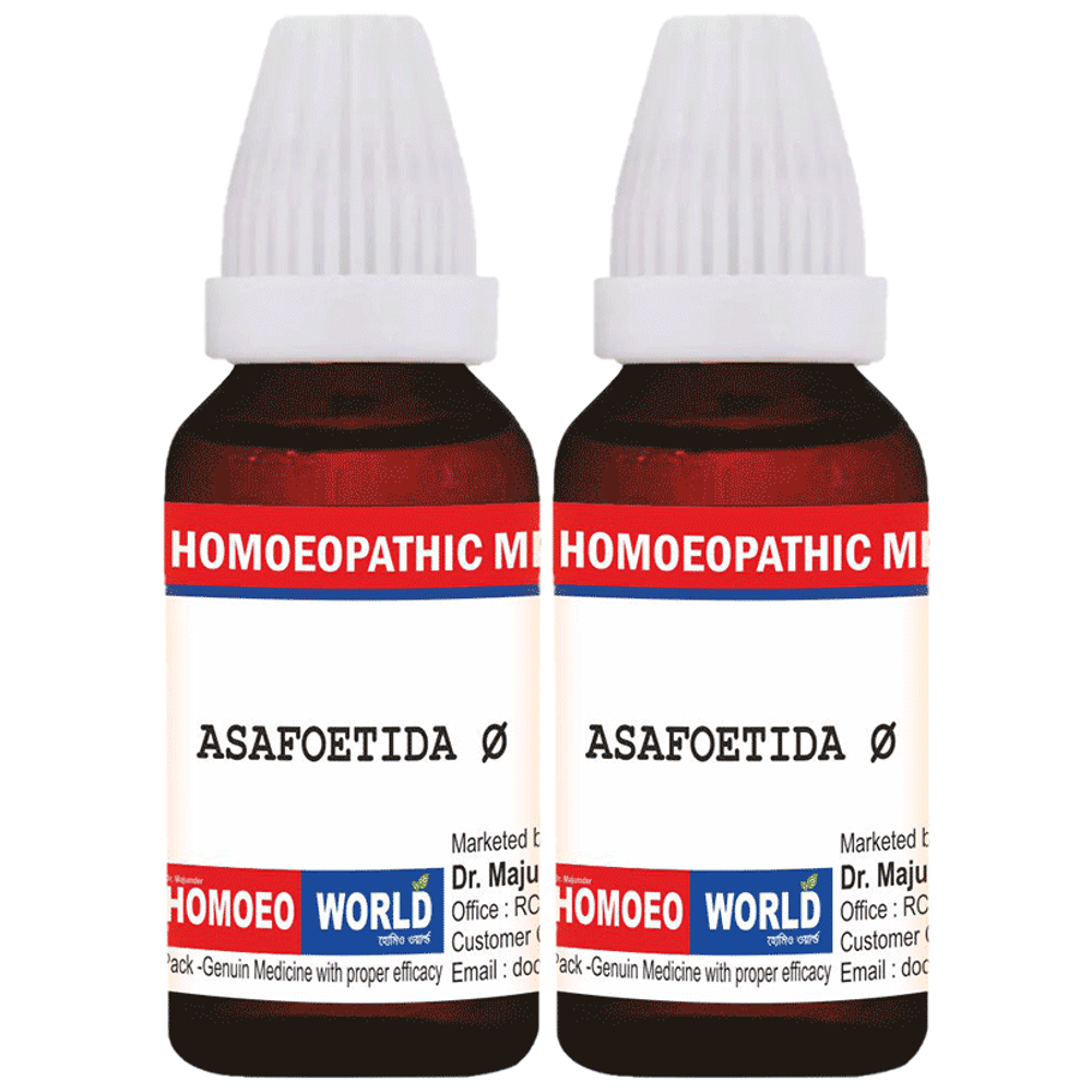 Dr. Majumder Homeo World Asafoetida Q (30ml Each) combo pack of 2 bottles