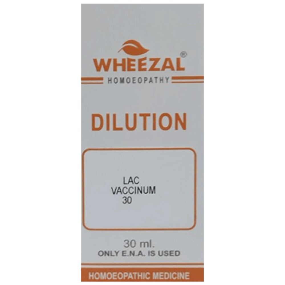 Wheezal lac Vaccinum Defloratum Dilution 30 bottle of 30 ml Dilution