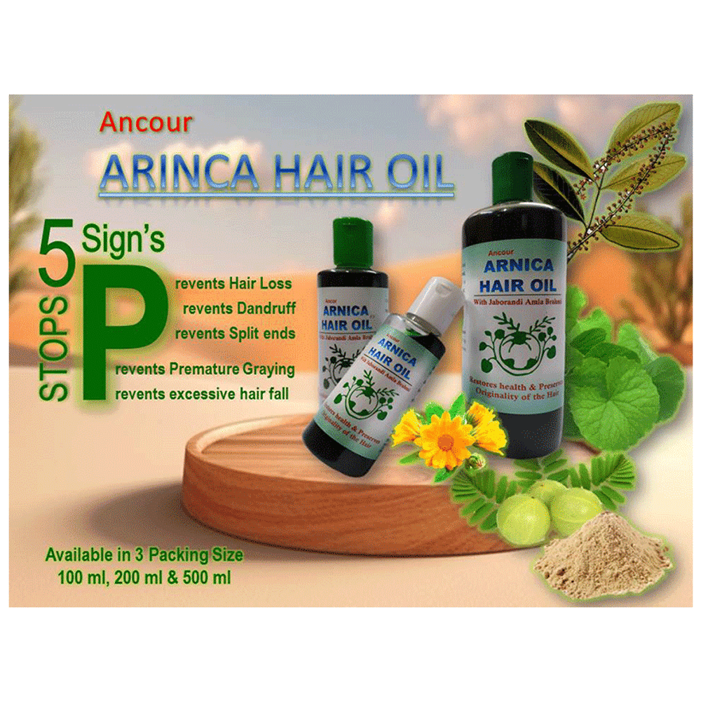 Ankur Ancour Arnica Hair Oil bottle of 100 ml Oil Ankur Ancour Arnica Hair Oil bottle of 100 ml Oil