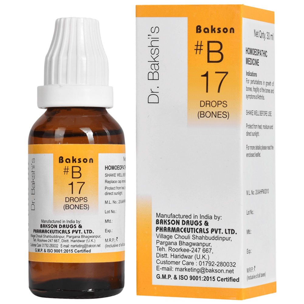 Bakson B17 Bones Drop bottle of 30 ml Drop