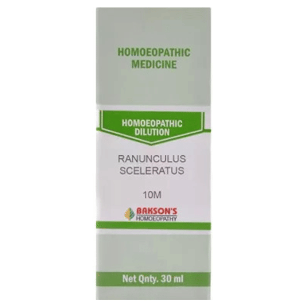 Bakson's Homeopathy Ranunculus Sceleratus Dilution 10M bottle of 30 ml Dilution