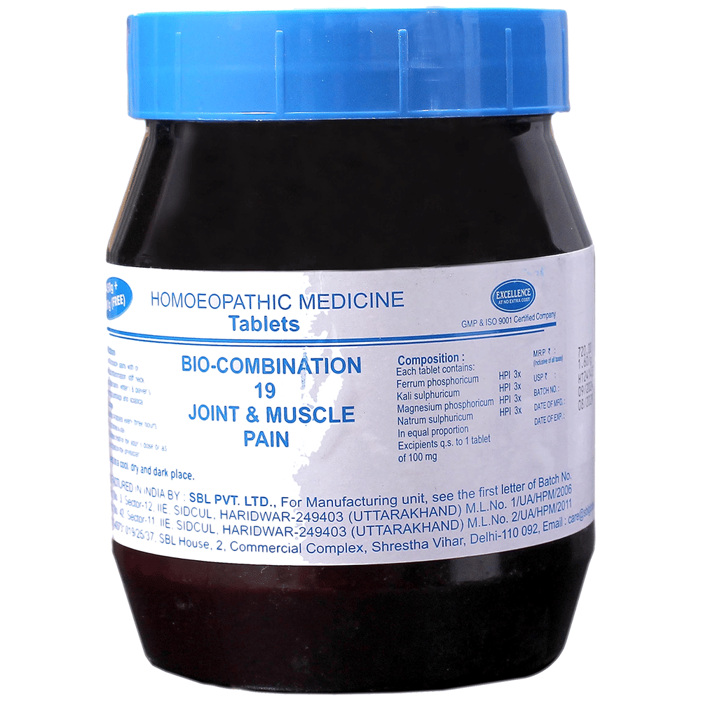 SBL Bio-Combination 19 Tablet bottle of 550 gm Biocombination Tablet