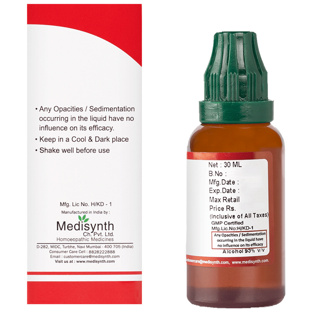 Medisynth Ocimum Sanctum bottle of 30 ml Mother Tincture