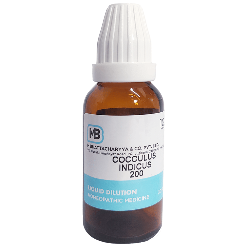 MB Cocculus Indicus Dilution 200 bottle of 30 ml Dilution MB Cocculus Indicus Dilution 200 bottle of 30 ml Dilution