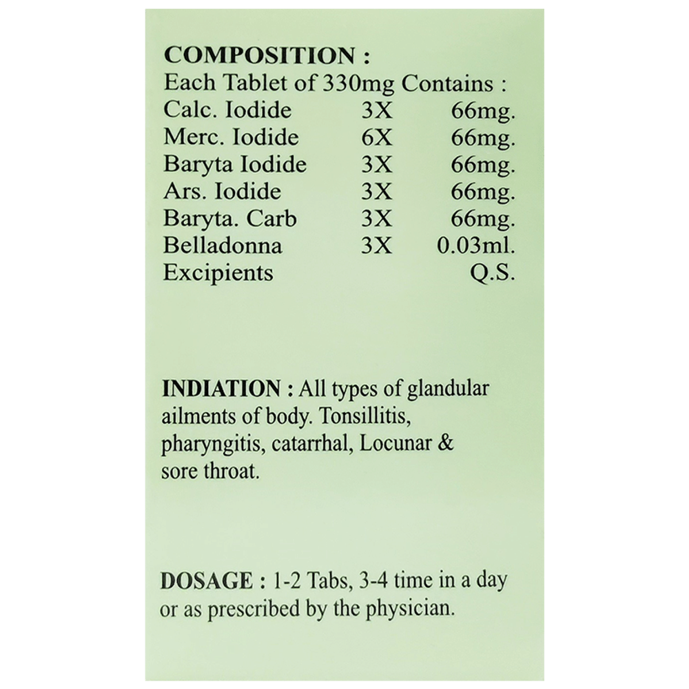 LDD Bioscience Glandoral Tablet bottle of 25 gm Tablet