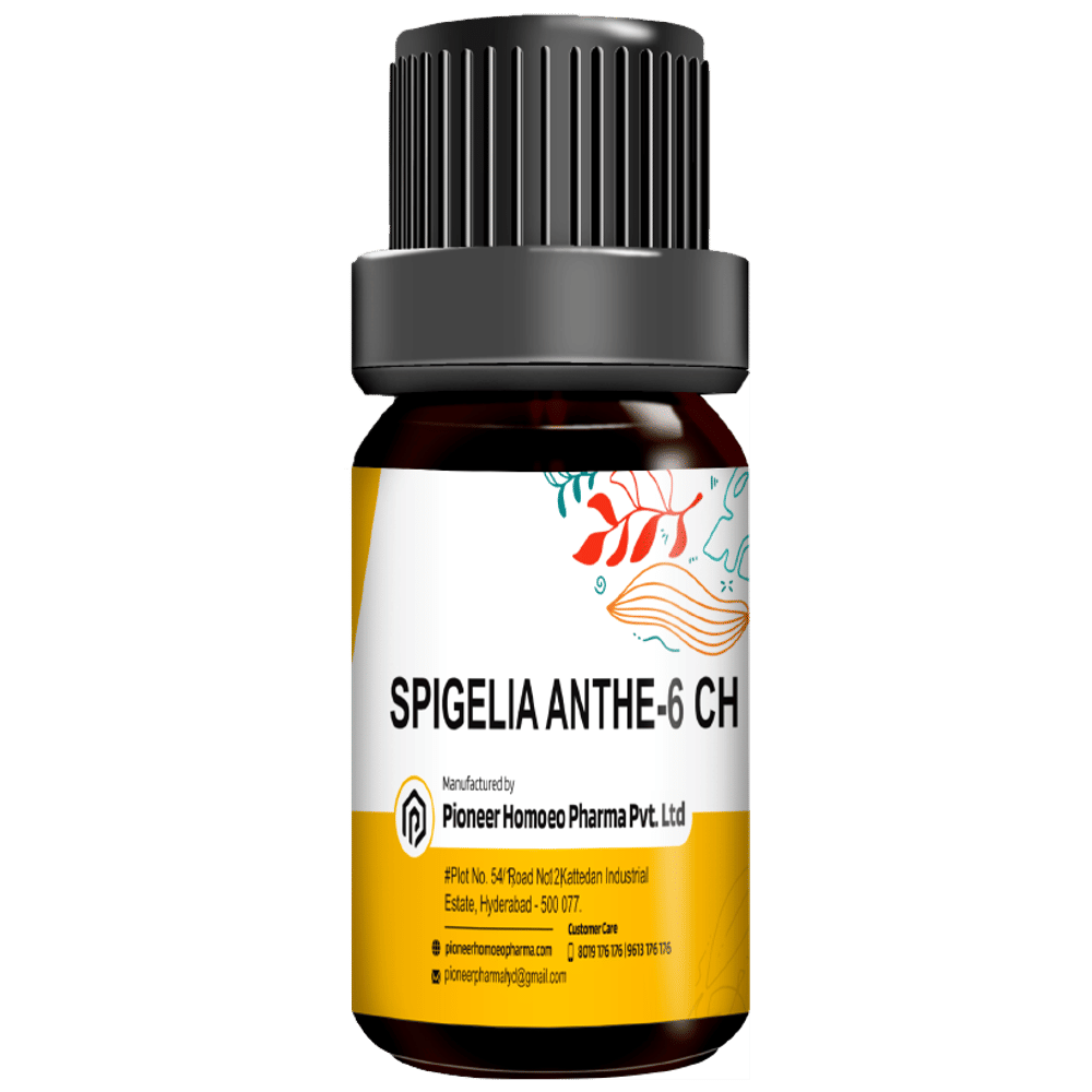 Pioneer Pharma Spigelia Anthe Globules Pellets Multidose Pills 6 CH bottle of 150 tablets