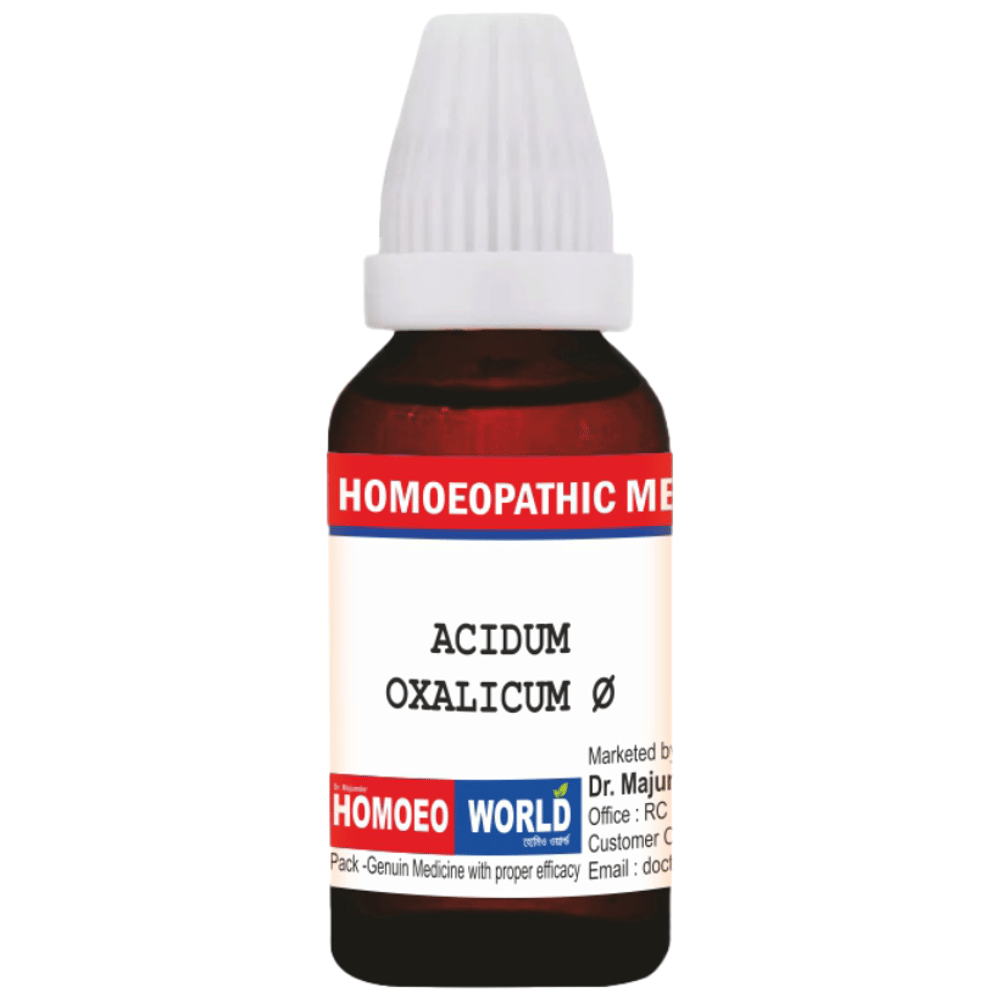 Dr. Majumder Homeo World Acidum Oxalicum Q (30 ml Each) box of 1 Bottle